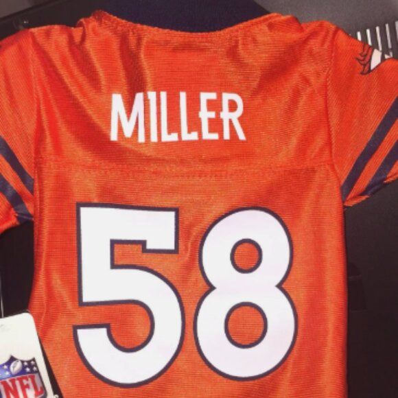 NFL 2025 NEW DENVER BRONCOS VON MILLER #58 HOLO JERSEY BABY INFANT